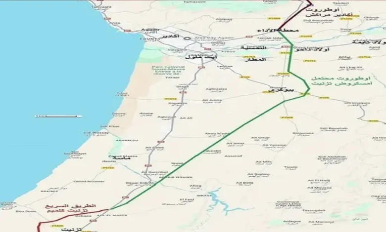 إطلاق دراسة أولية لمشروع الطريق السيار أكادير تيزنيت